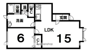 マリアンデール【1階】の間取り